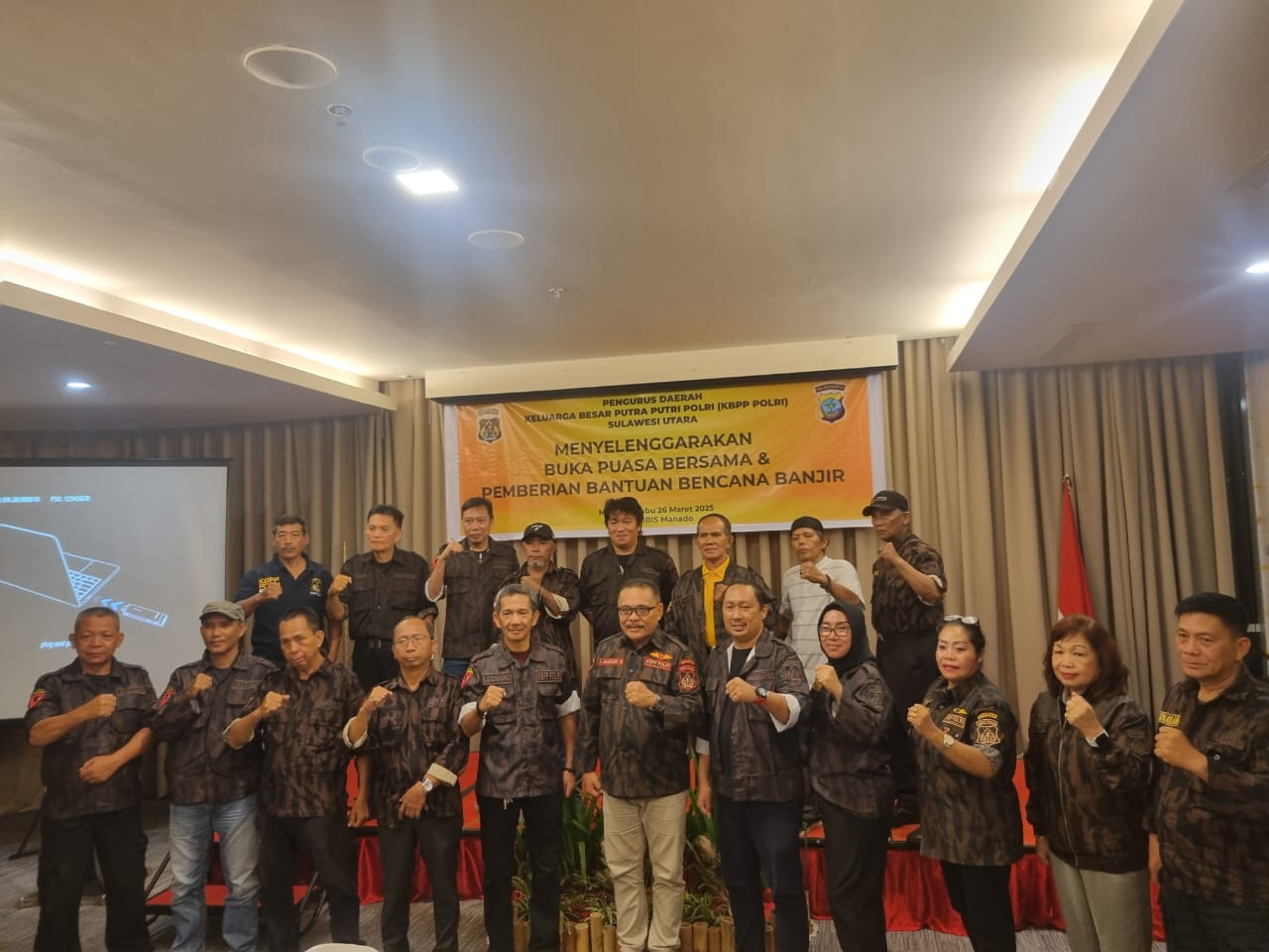 SILATURAHMI: Keluarga Besar Putra-Putri (KBPP) Polri Sulawesi Utara (Sulut) gelar acara buka puasa bersama Rabu (26/03/25).