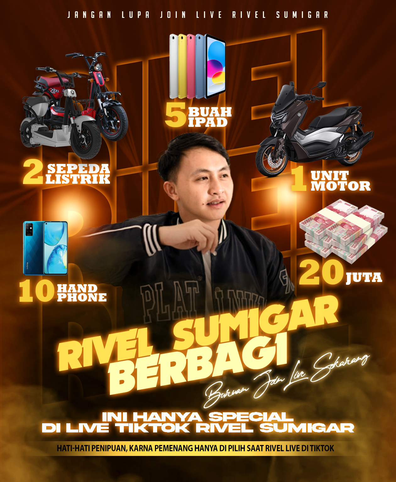 Rivel Sumigar Berbagi