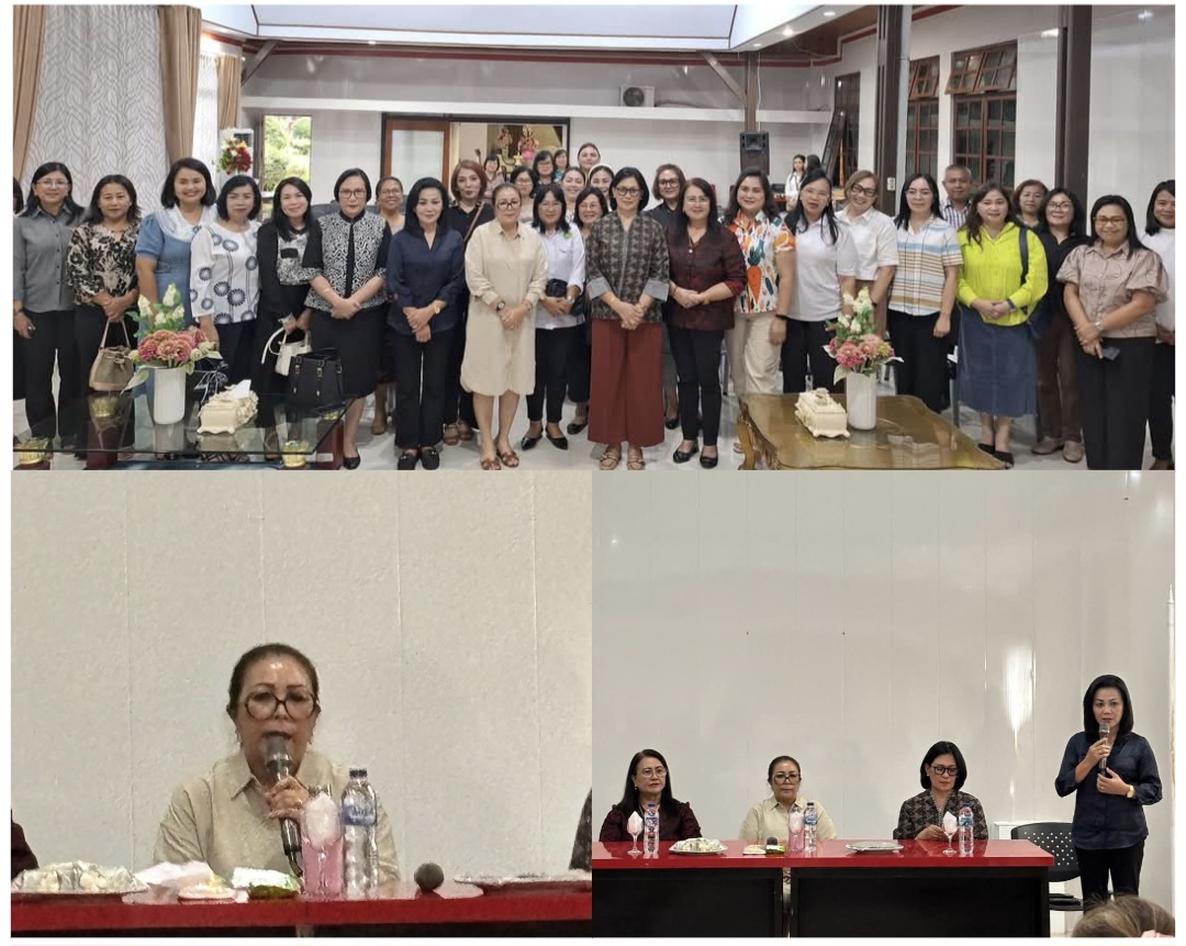 MATANGKAN: Rapat Panitia Hapsa W/KI Sinode GMIM Tahun 2025 dipimpin Pnt Martina Lengkong, Selasa (8/4/2025) di Rudis Bupati Minahasa.