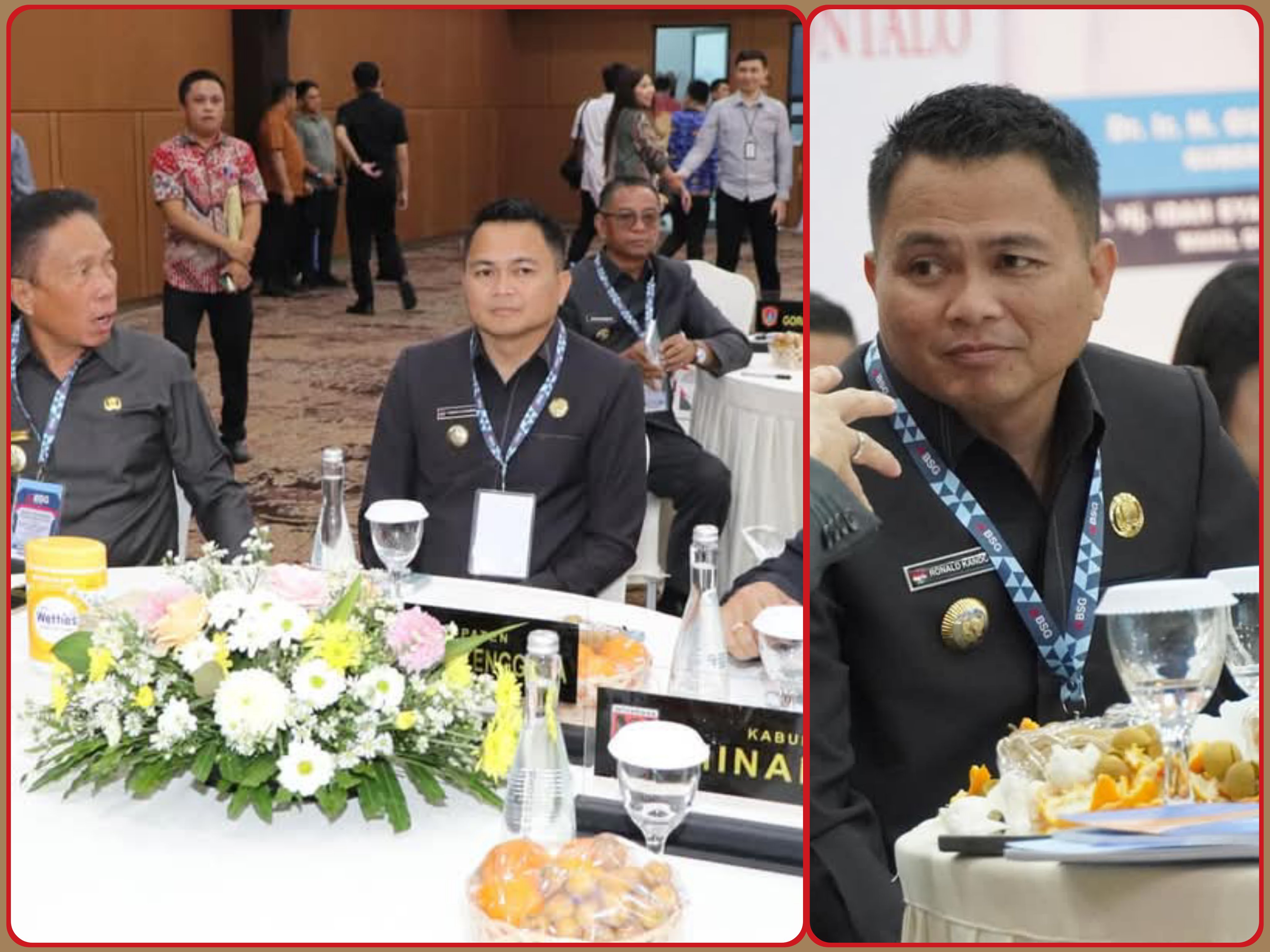 IKUT SERTA: Bupati Ronald Kandoli bersama jajaran kepala daerah di Sulut, saat menghadiri RUPS BSG, Rabu (9/4/2025) Dok istimewa.