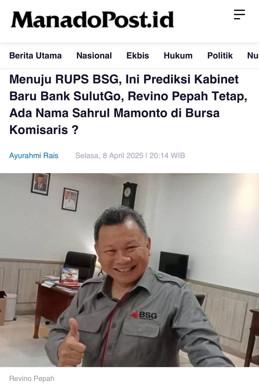Berita prediksi Direksi dan Komisaris BSG pada Selasa (9/4/20025)