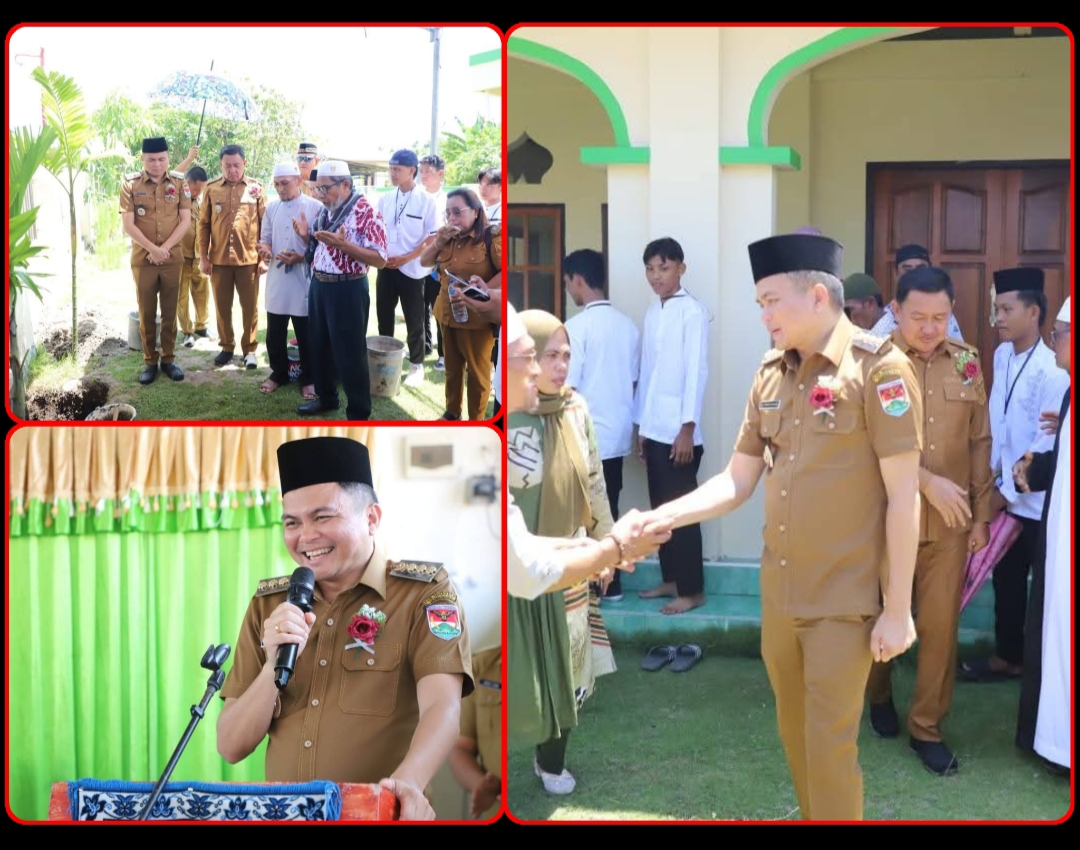 Semangat kebersamaan di perayaan Lebaran Ketupat di Desa Bentenan Indah, dihadiri Bupati dan Wakil Bupati Ronald Kandoli-Fredy Tuda. Dok istimewa