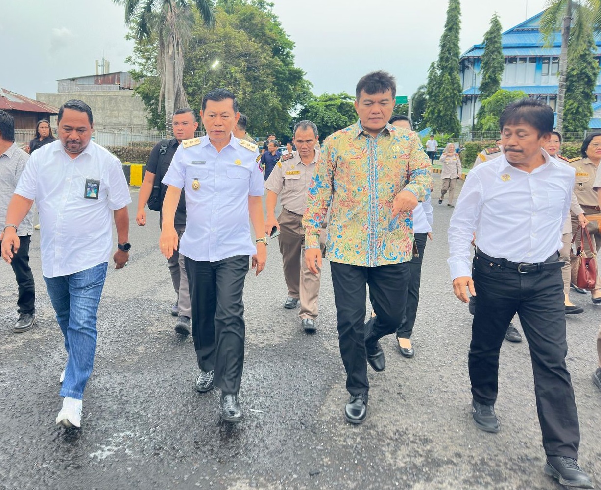 Pelepasan ekspor di Terminal Petikemas Pelabuhan Bitung.(Dok Istimewa)