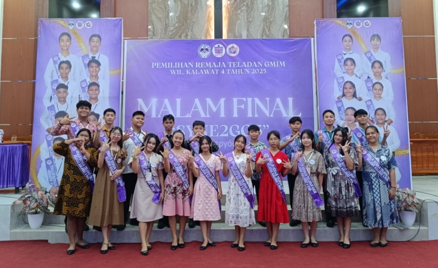 20 finalis pemilihan Remaja Teladan GMIM wilayah Kalawat IV