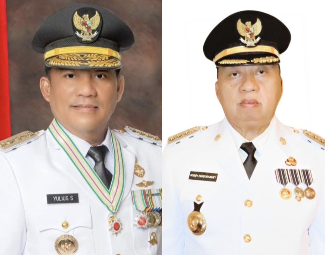 Gubernur Yulius Selvanus Komaling dan Bupati Robby Dondokambey