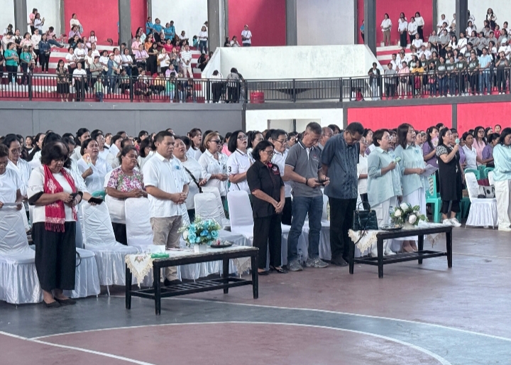 Ibadah Paskah Tahun 2025 KWKI KGPM, di GOR Duasudara tak dihadiri perwakilan dari Pemkot Bitung.(Dok Istimewa)