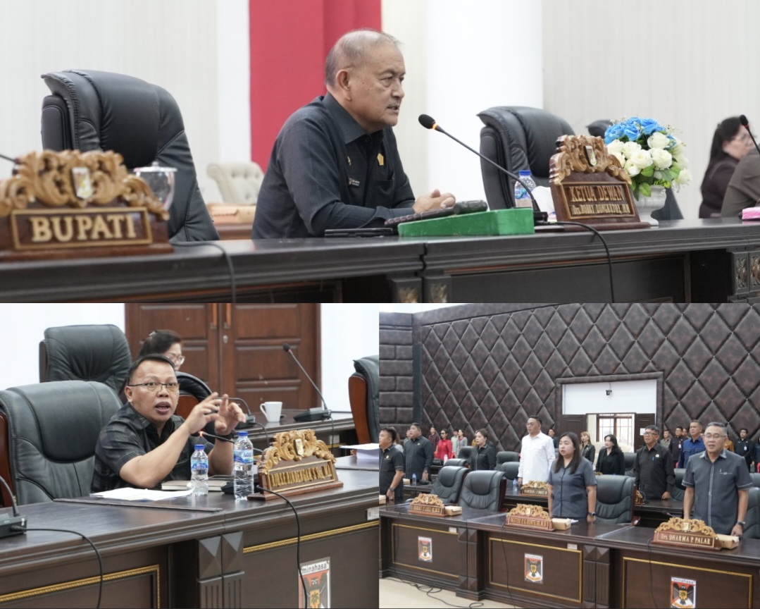 TETAPKAN: DPRD Minahasa membentuk Pansus Penanganan Banjir di sekitaran Danau Tondano, Selasa (20/5/2025).