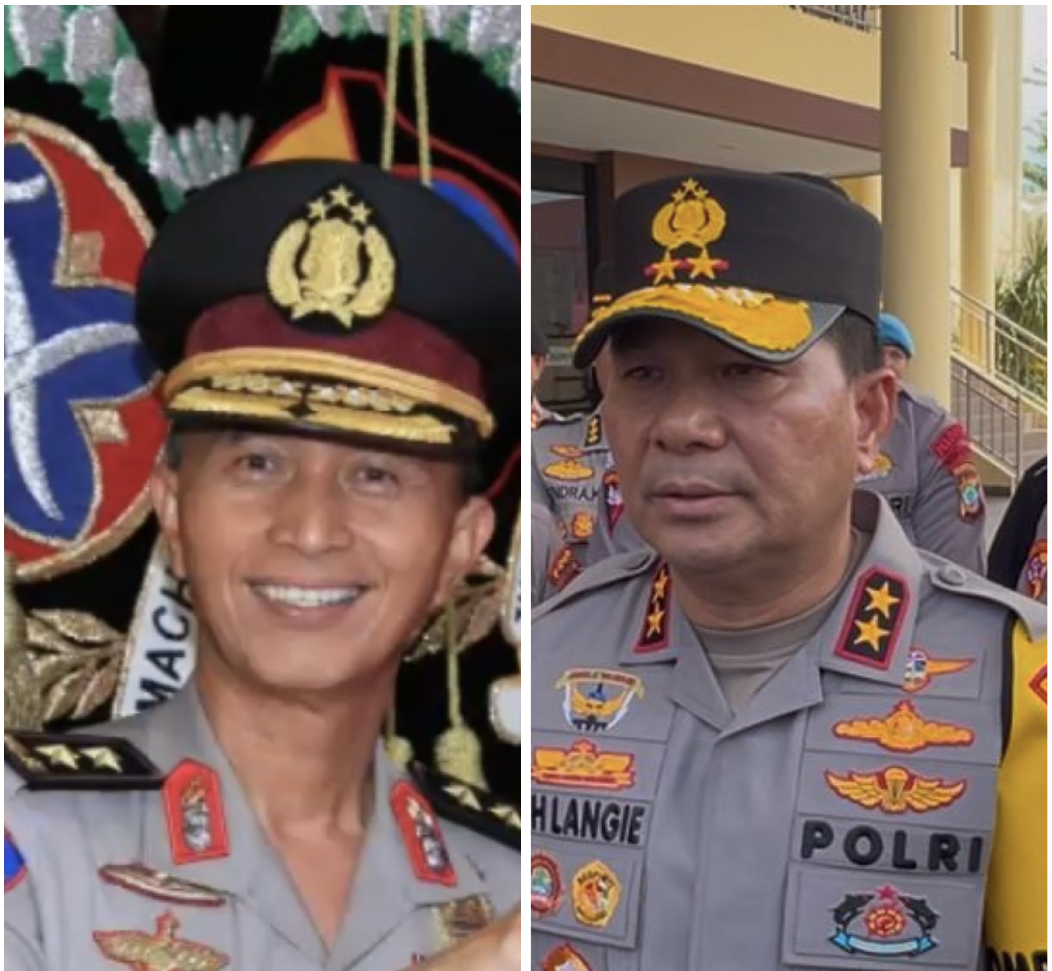 Irjen Pol Bahagia Dachi dan Irjen Pol Roycke Langie