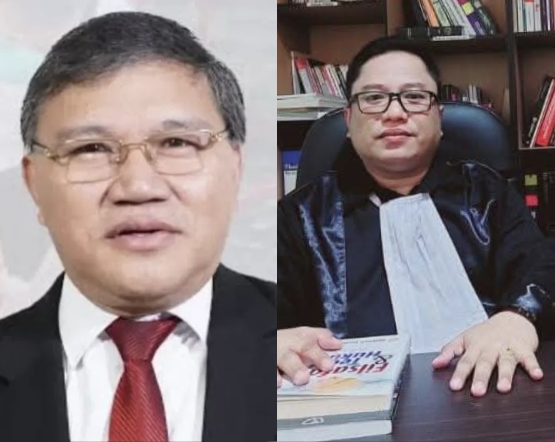 Pdt Hein Arina Thd (kiri) Kuasa Hukum Dr Michael Remizaldy Jacobus SH MH (kanan).