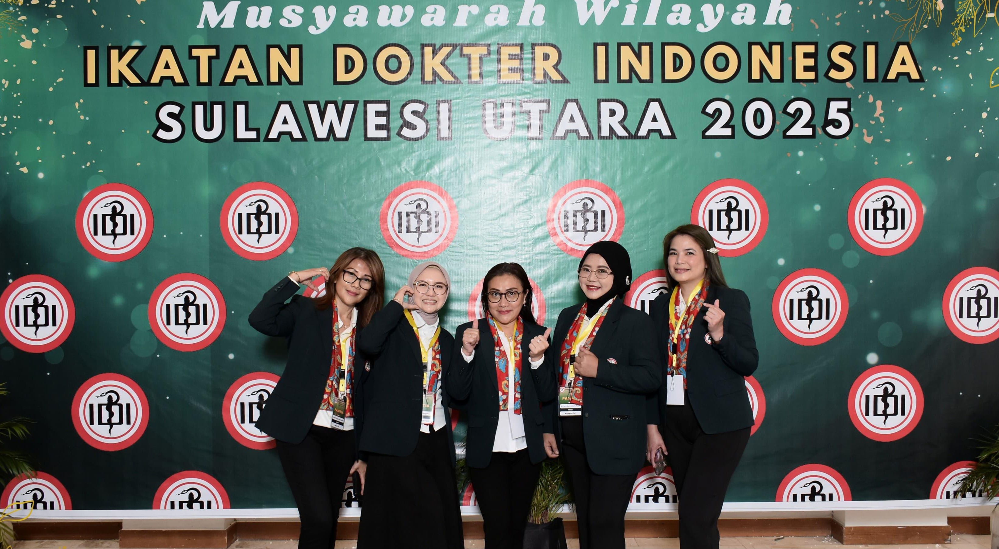 Suasana di sela pelaksaan Muswil Ikatan Dokter Indonesia Sulawesi Utara 2025.