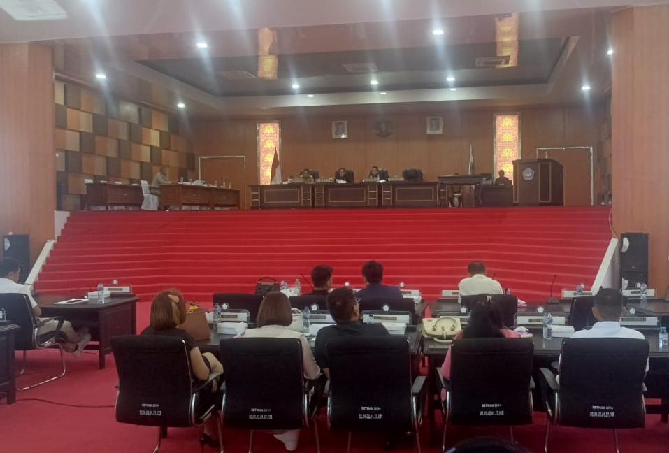 Rapat Paripurna DPRD Kota Bitung dalam rangka pembentukan Panja.(Dok Istimewa)