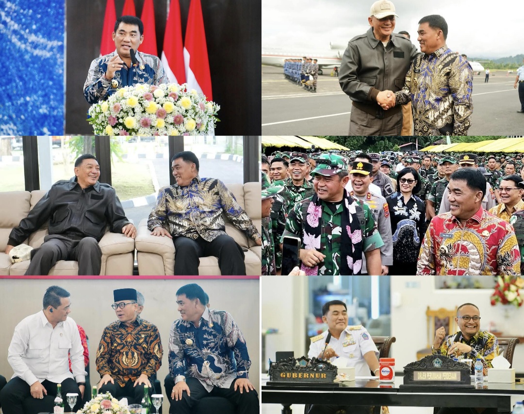 Potret kehadiran para tokoh nasional dan juga jajaran kabinet Merah Putih di Sulut.