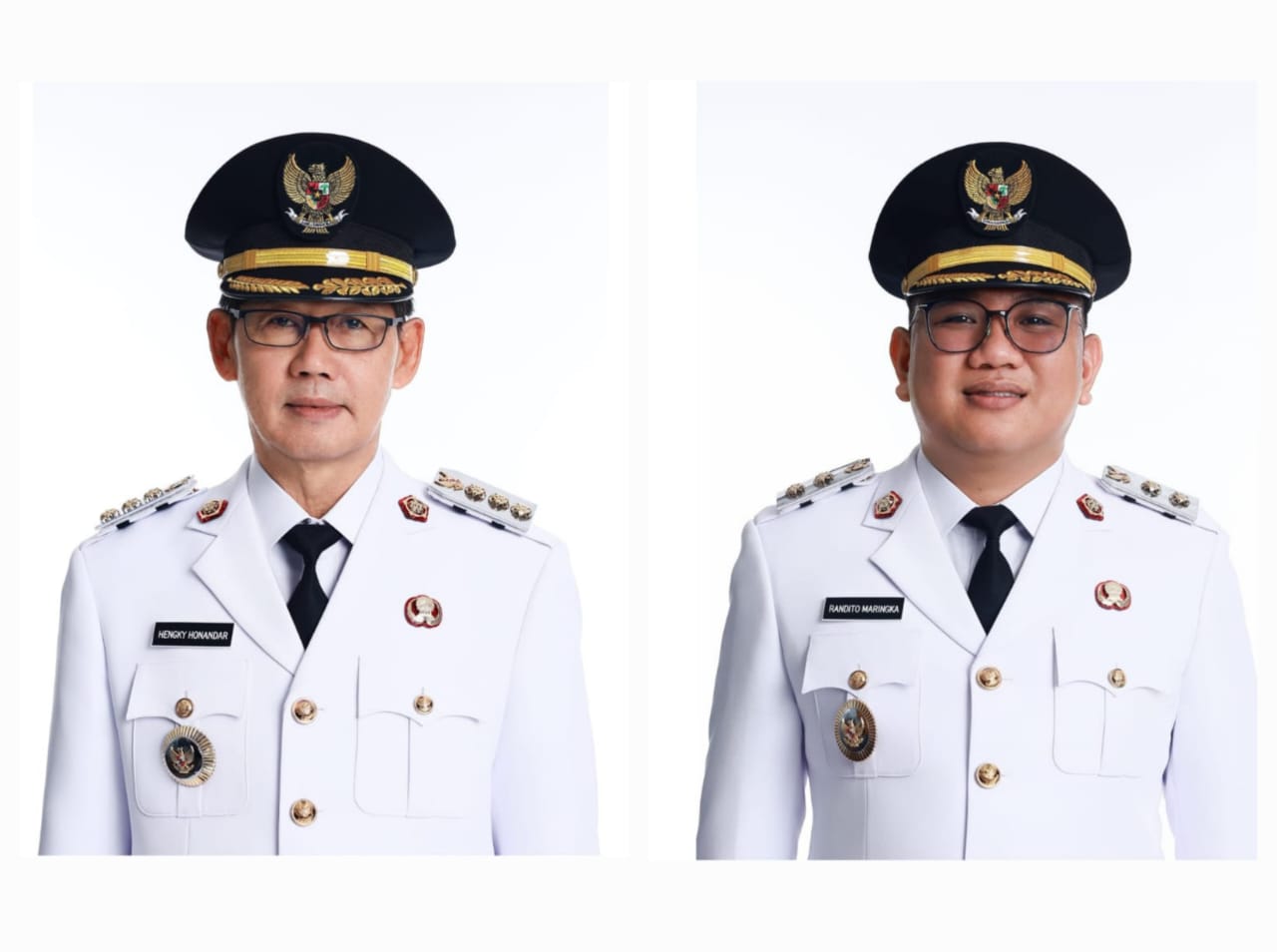 Wali Kota Bitung Hengky Honadar - Wakil Wali Kota Bitung Randito Maringka