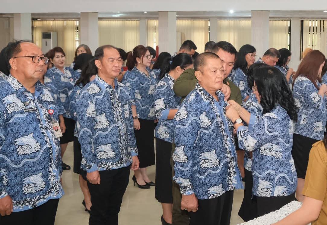 Suasana pelantikan pengurus Dekranasda Kota Bitung periode 2025&ndash;2030.(Dok Istimewa)