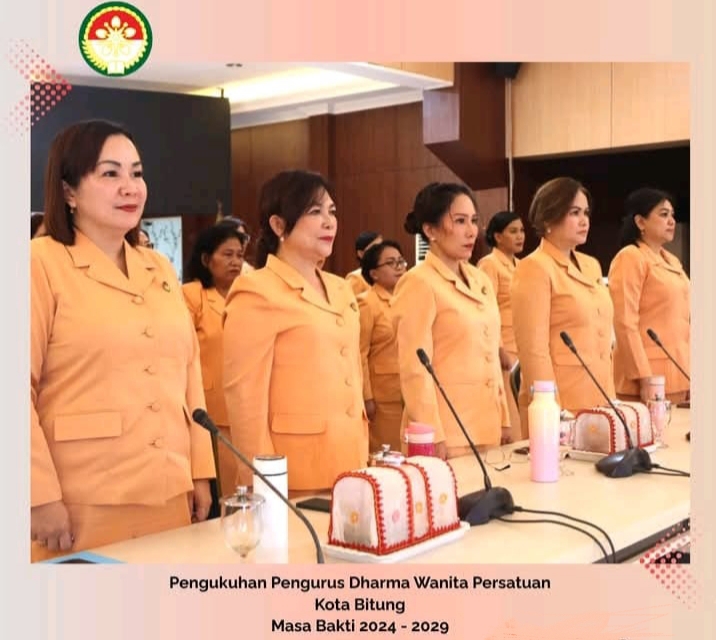 Pengurus Dharma Wanita Persatuan Kota Bitung masa bakti 2024&ndash;2029.(Dok Istimewa)