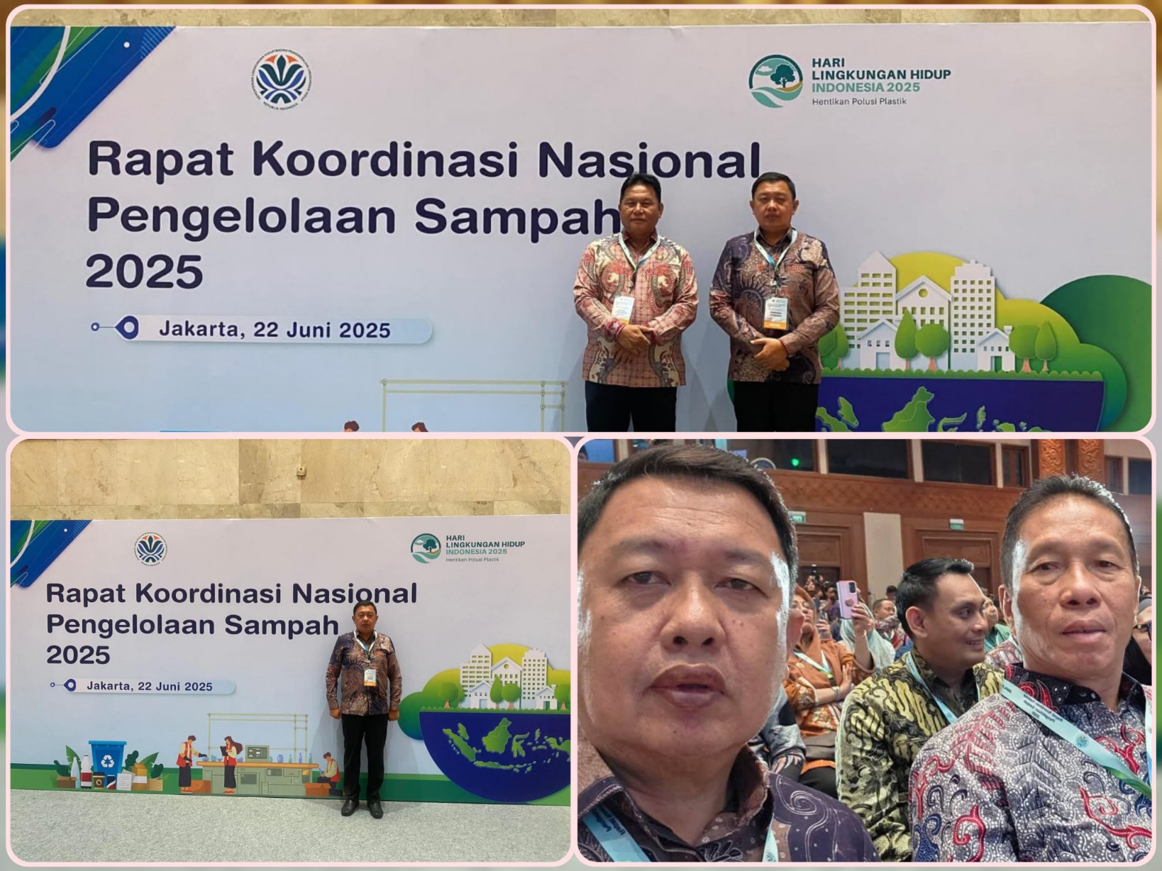 Wabup Fredy Tuda saat mengikuti Rakornas  Pengelolaan Sampah 2025 di Jakarta. Dok istimewa