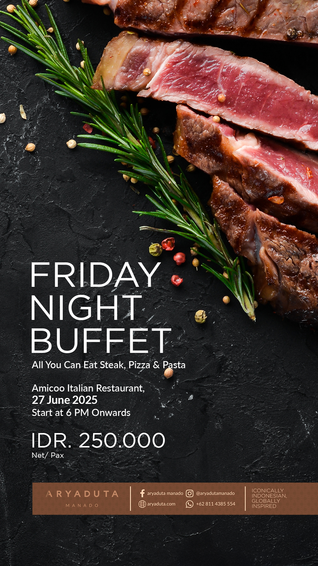 Friday Night Buffet di Aryaduta Hotel Manado