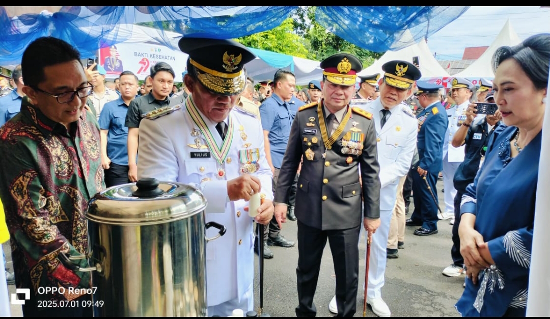 Gubernur dan Kapolda Sulut Mampir ke Booth PT MSM-TTN, Cicipi Susu Kambing. Didampingi Presdir MSM David Sompie
