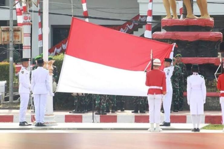 Paskibraka Manado saat bertugas di upacara Kemerdekaan RI