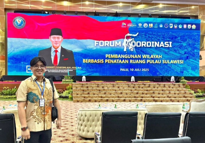 Kadis PUTR Kota Bitung Rizal Sompotan di sela kegiatan Forum Koordinasi Pembangunan Wilayah Berbasis Penataan Ruang Pulau Sulawesi.(Dok Istimewa)
