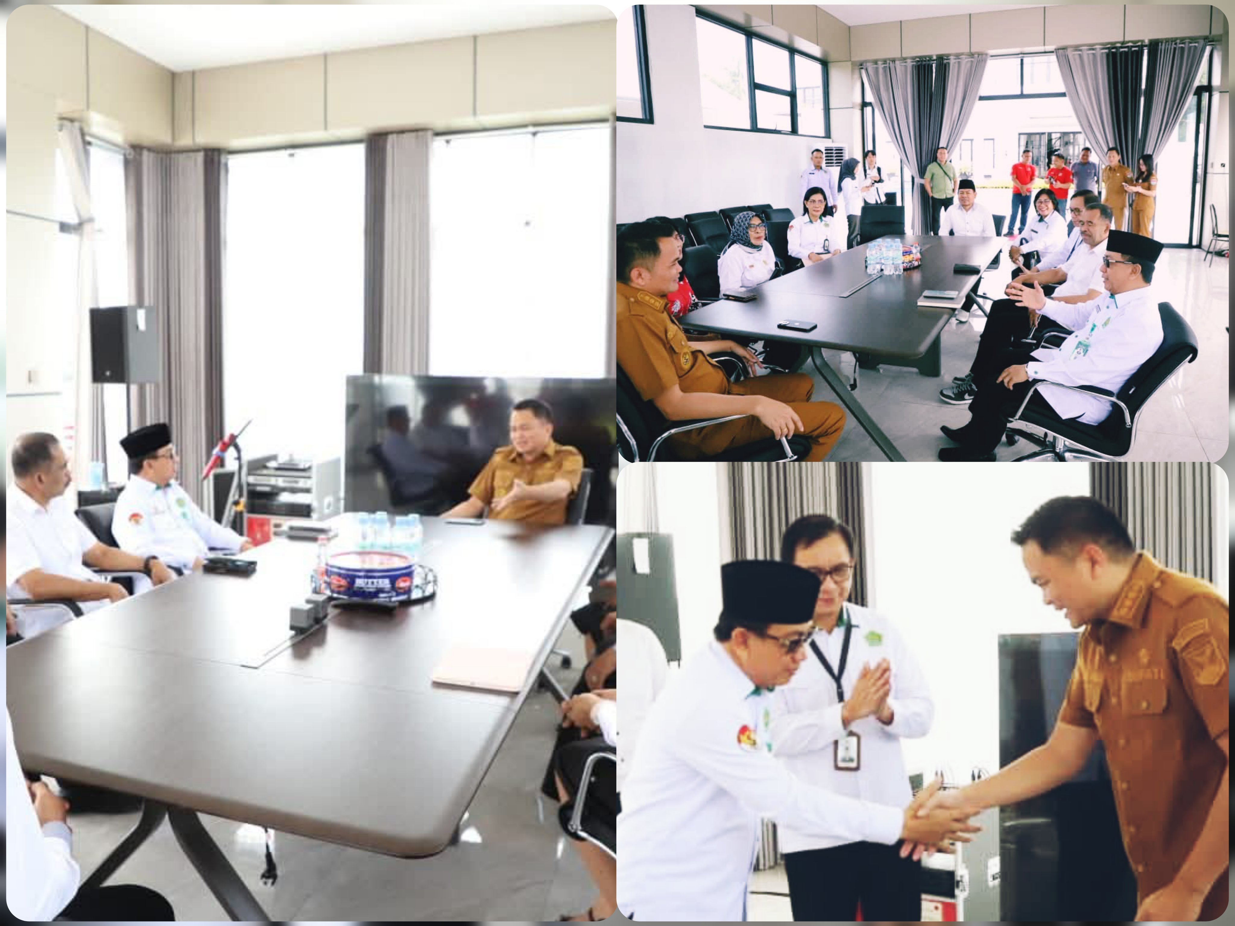 AKRAB: Suasana pertemuan Bupati Ronald Kandoli dan Kepala Kantor Kemenag Mitra Irwan Muda. Dok istimewa