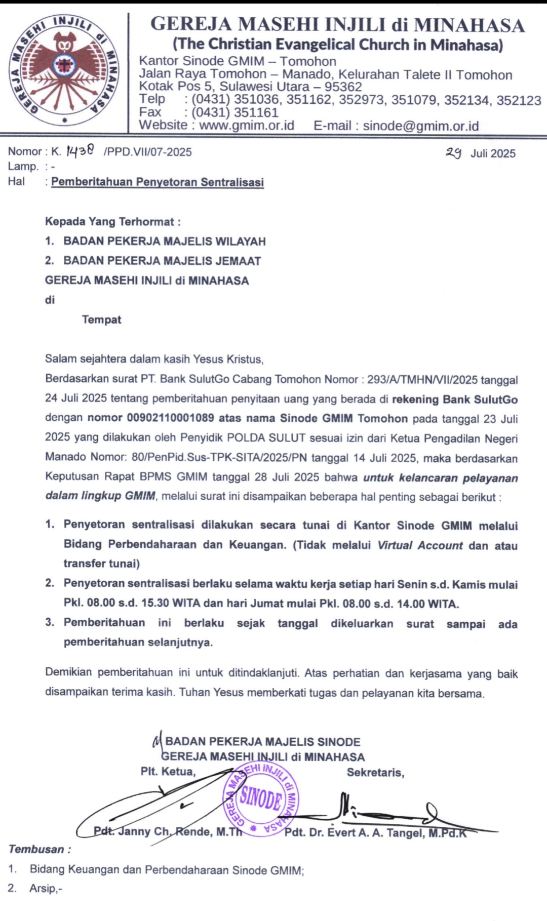 Surat edaran lengkap