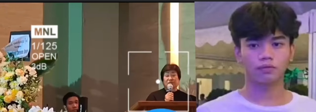 Oma Almarhum Joel Tanos saat memberikan kesaksian di tengah Ibadah Penghiburan, Rabu (6/8).
