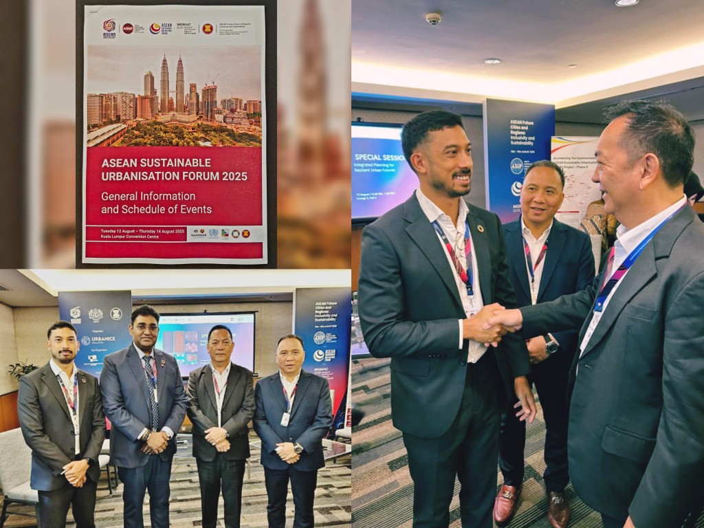 Wali Kota Tomohon Caroll Senduk dan Ketua DPRD Ferdinand Mono Turang saat menghadiri ASEAN Sustainable Urbanisation Forum, UN Habitat, Pembangunan Berkelanjutan di Kuala Lumpur. Dok istimewa