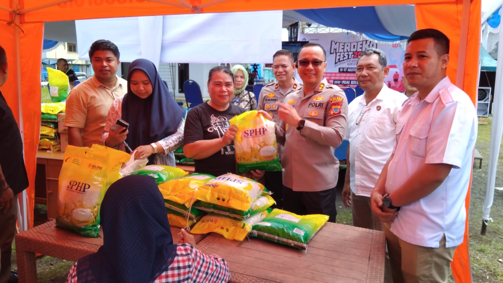 Kick off GPM Polri di Kota Bitung dipusatkan di Pasar Cita.(Dok Istimewa)
