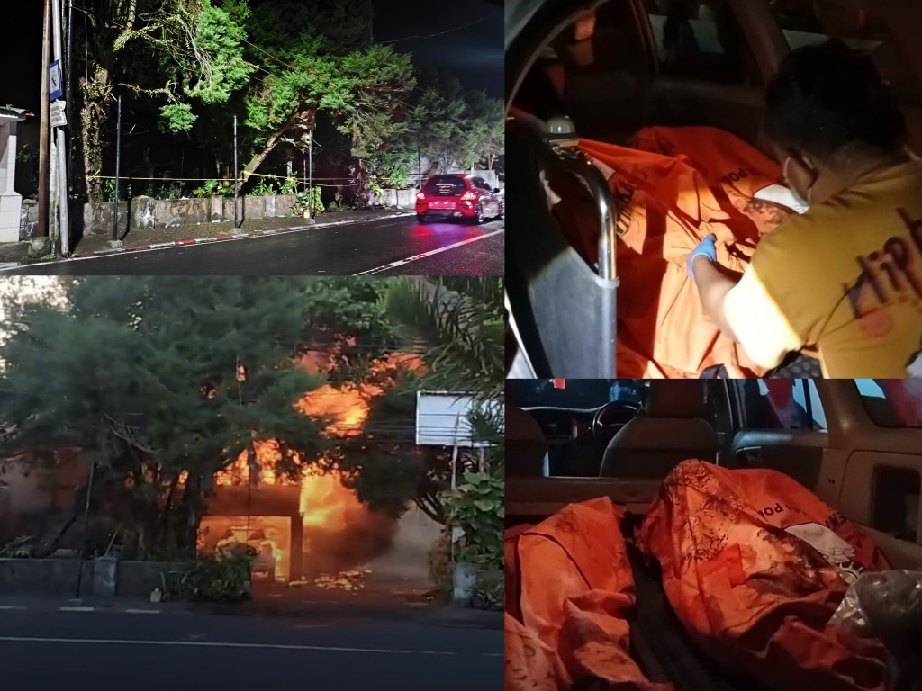 Kolase foto kebakaran di Kelurahan Wailan Kecamatan Tomohon Selatan Kota Tomohon. Dok istimewa