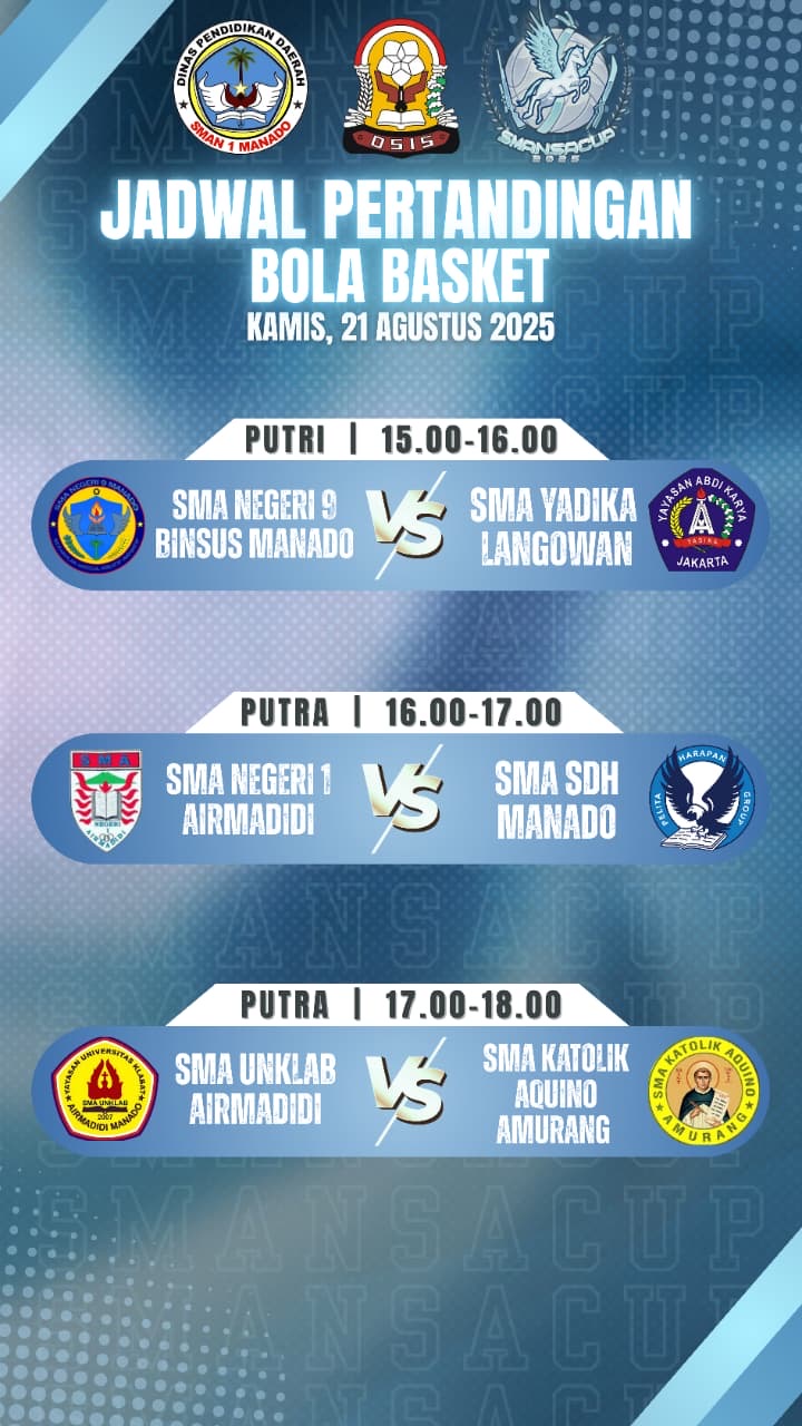 Jadwal pertandingan basket Smansa Cup 2025