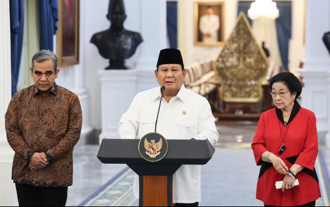 Presiden Prabowo Didampingi Presiden Kelima RI Megawati, Tegaskan  Pemerintah Bertekad Untuk Selalu Memperjuangkan Kepentingan Rakyat
