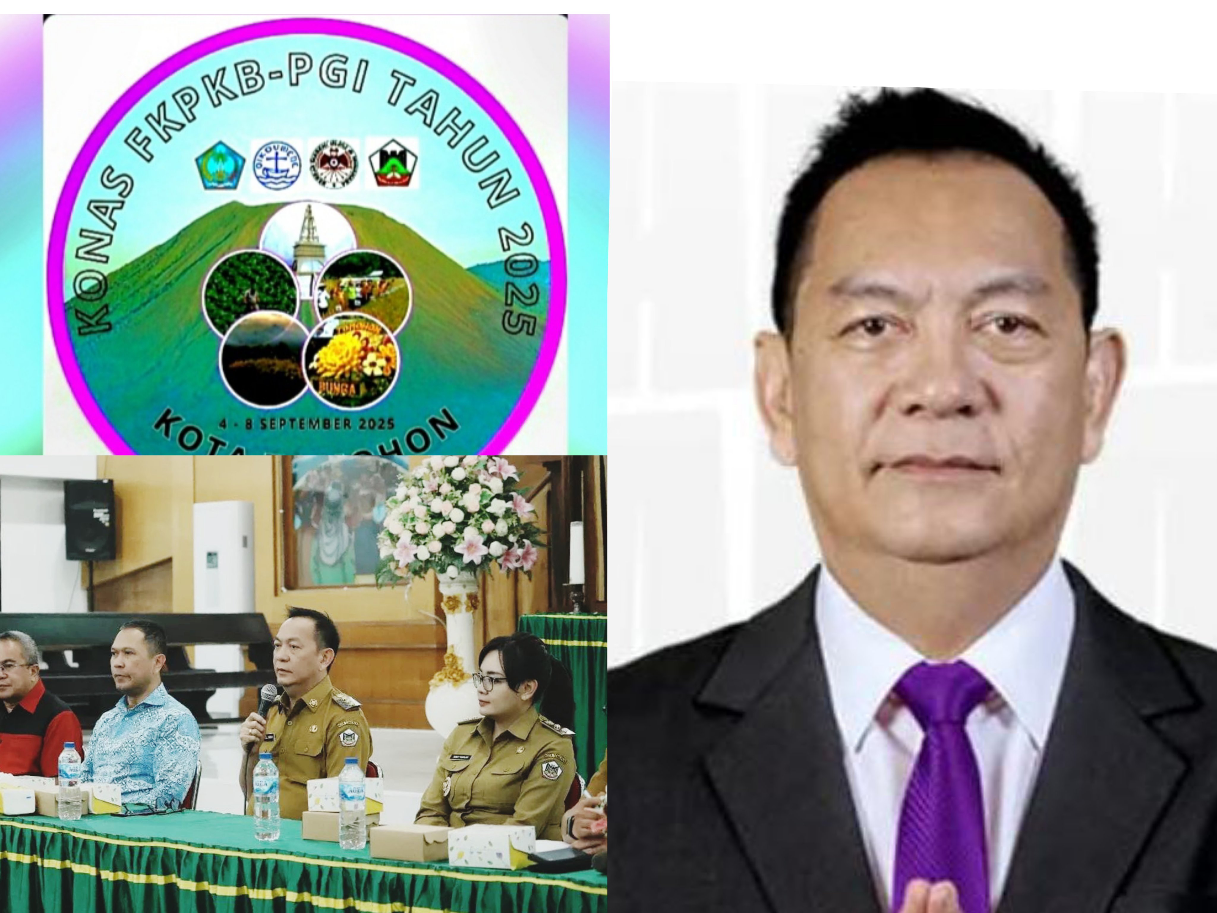 Jajaran Panitia KONAS FK-PKB PGI ke-XIII Tahun 2025 dipimpin Ketum Pnt Caroll Senduk SH siap menyambut ribuan peserta di Kota Tomohon tanggal 4-8 September. Dok istimewa