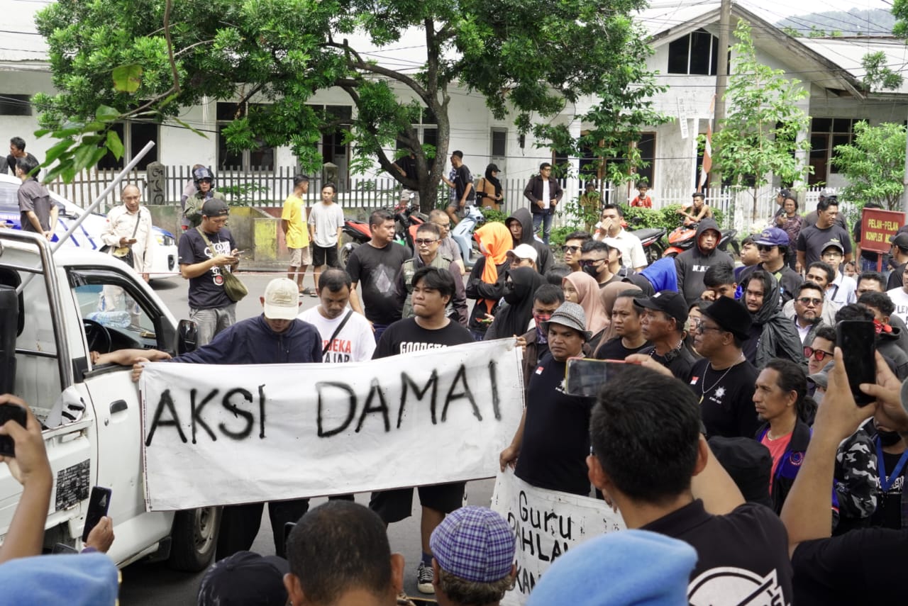 Unjuk rasa di Kota Bitung berlangsung tertib, aman dan lancar patut dicontoh.(Dok Istimewa)