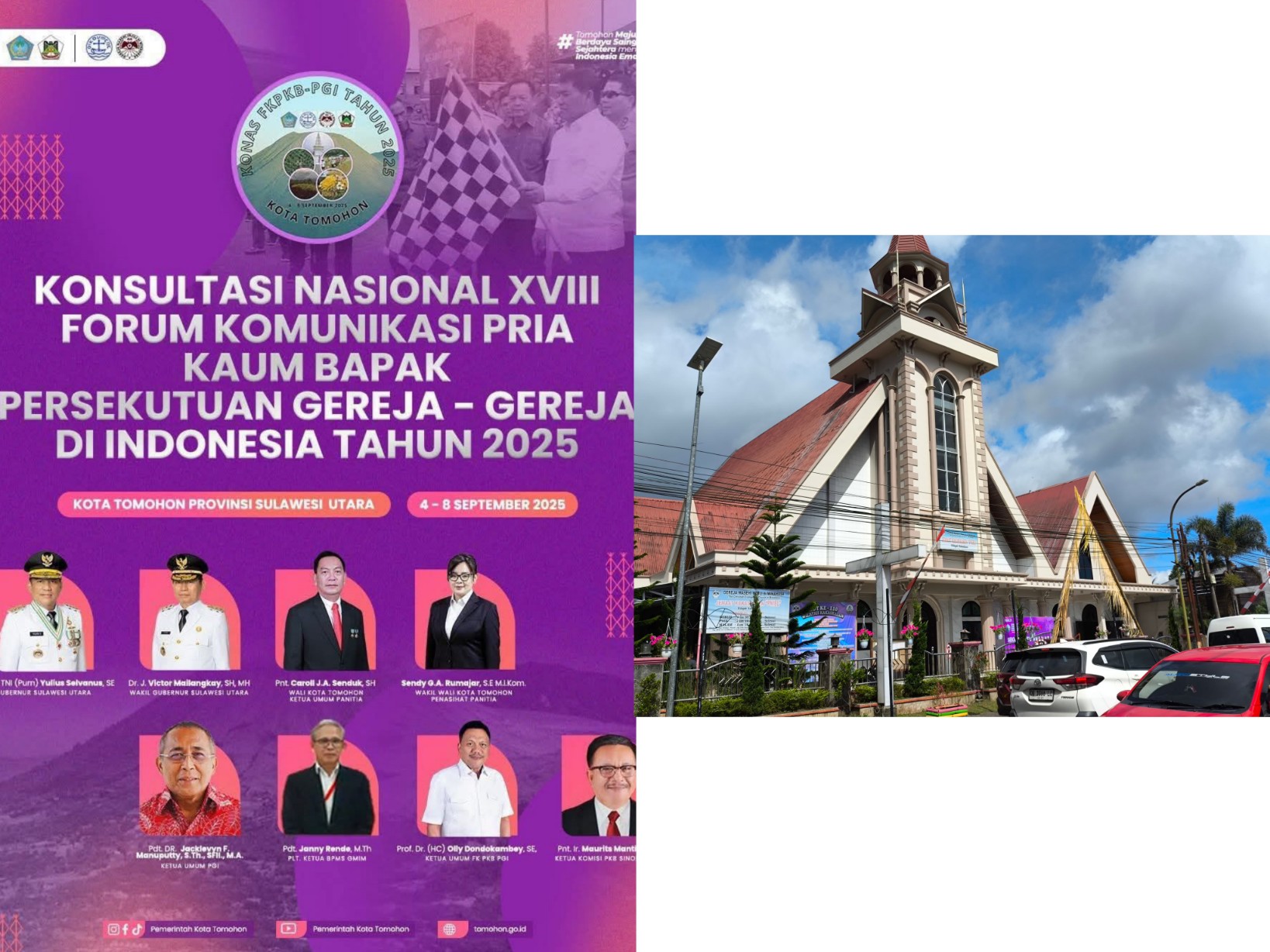 KONAS FK-PKB PGI KE-XVIII Tahun 2025, insert GMIM Kakaskasen Pniel venue Lomba Vocal Grup. Dok Jul/MP
