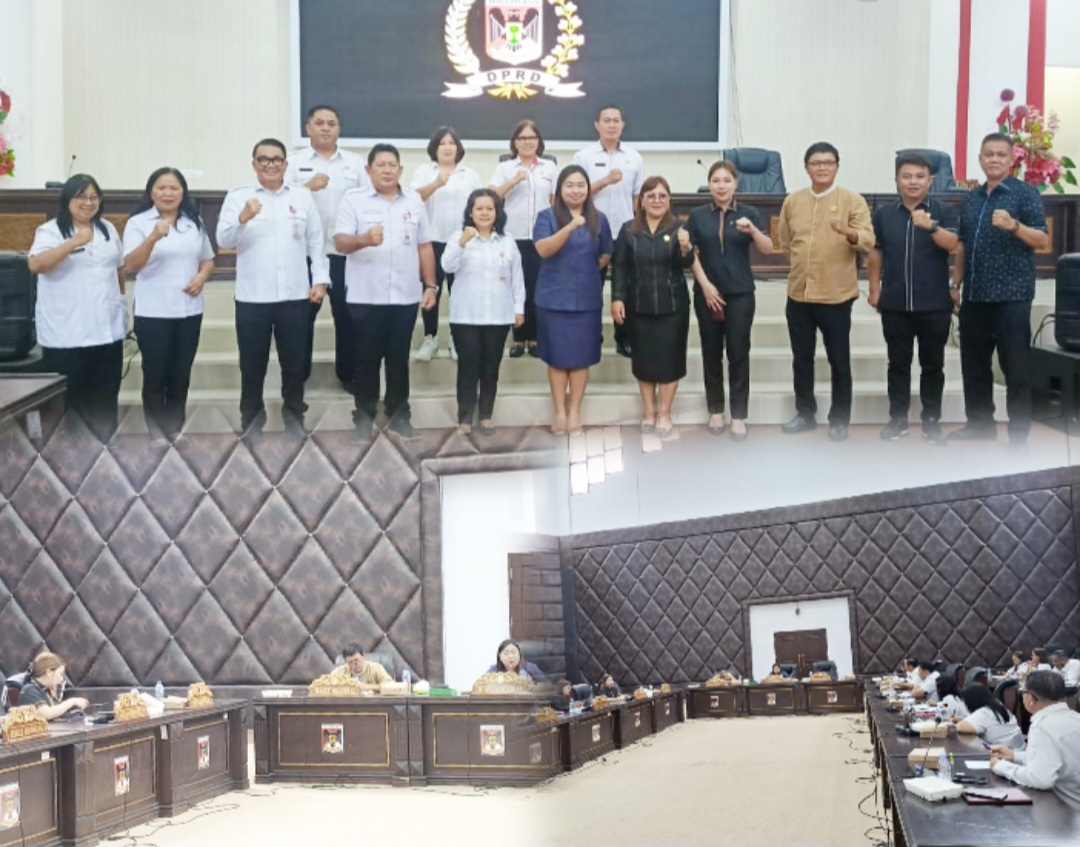 RDP: Suasana RDP antara Komisi II dan OPD Pemkab Minahasa, Rabu (3/9/2025) di Ruang Sidang DPRD Minahasa.