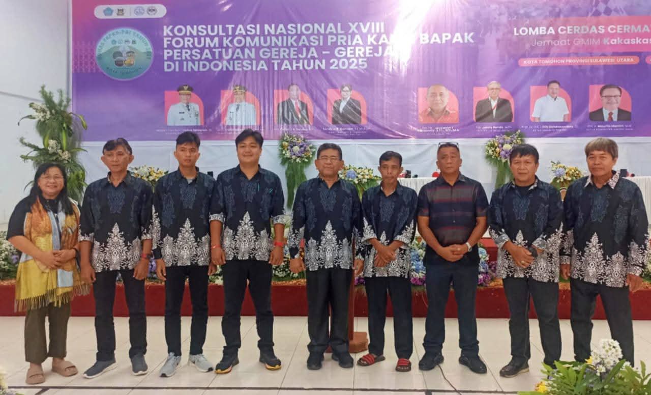 JUARA: Tim CCA GMIM Pniel Manembo-nembo Bitung jadi yang terbaik di Lomba CCA KONAS FK-PKB PGI ke-XVIII Tahun 2025. Dok istimewa