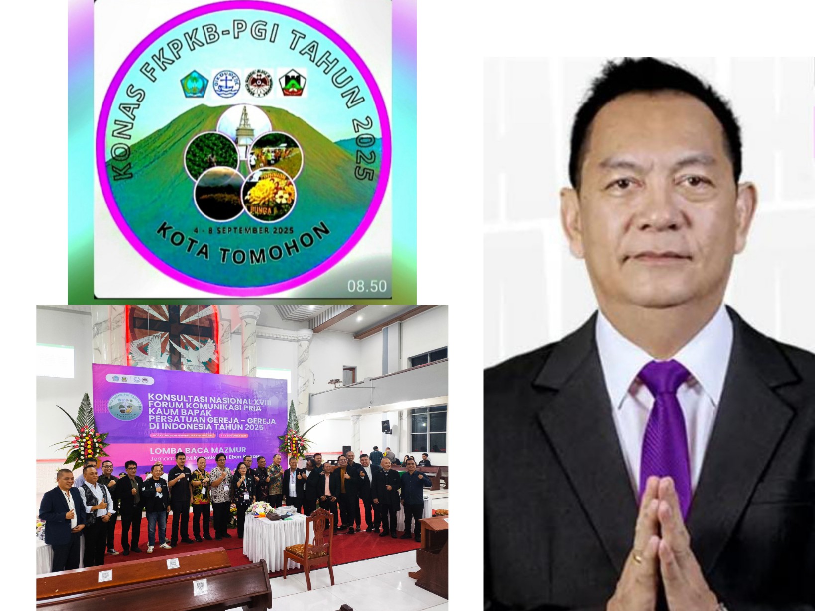 Peserta dari Rayon Tomohon dominasi  Lomba Baca Mazmur di KONAS ke-18 FK-PKB PGI, insert foto; Ketua P/KB Rayon Tomohon Pnt Caroll Senduk SH. Dok istimewa