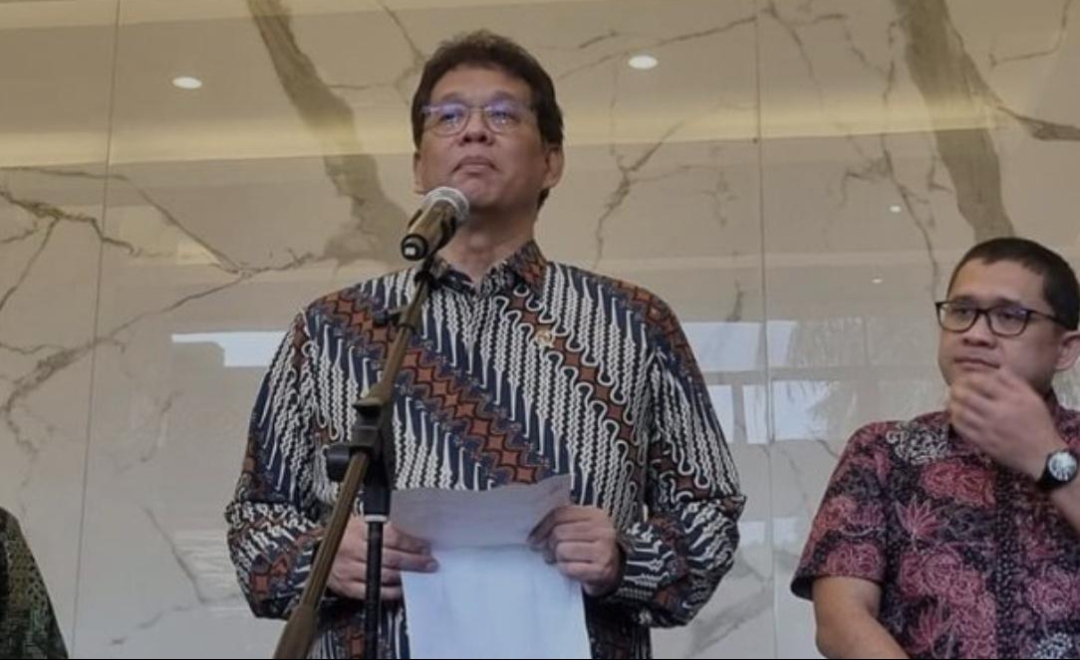 Menkeu saat umumkan penyaluran 200 triliun ke 5 Bank BUMN