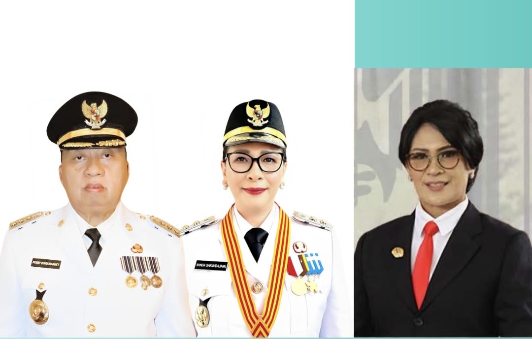 Bupati, Wakil Bupati dan Sekkab Minahasa