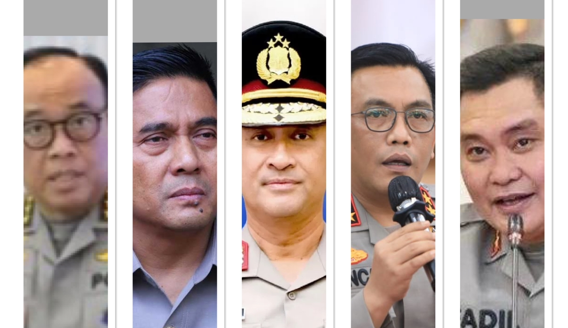 Foto Kolase dari Kiri-Kanan: Dedi Prasetyo, Karyoto, Suyudi Ario Seto, Panca Putra, Fadil Imran