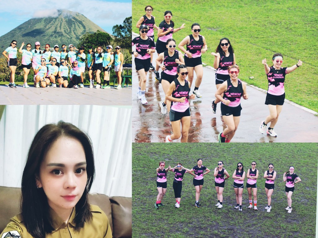 Woman Running Club siap gelar Iven Fun Run, ajak masyarakat budayakan pola hidup sehat. Insert foto kiri bawah, Ketua Panitia Helly Mogi. Dok istimewa