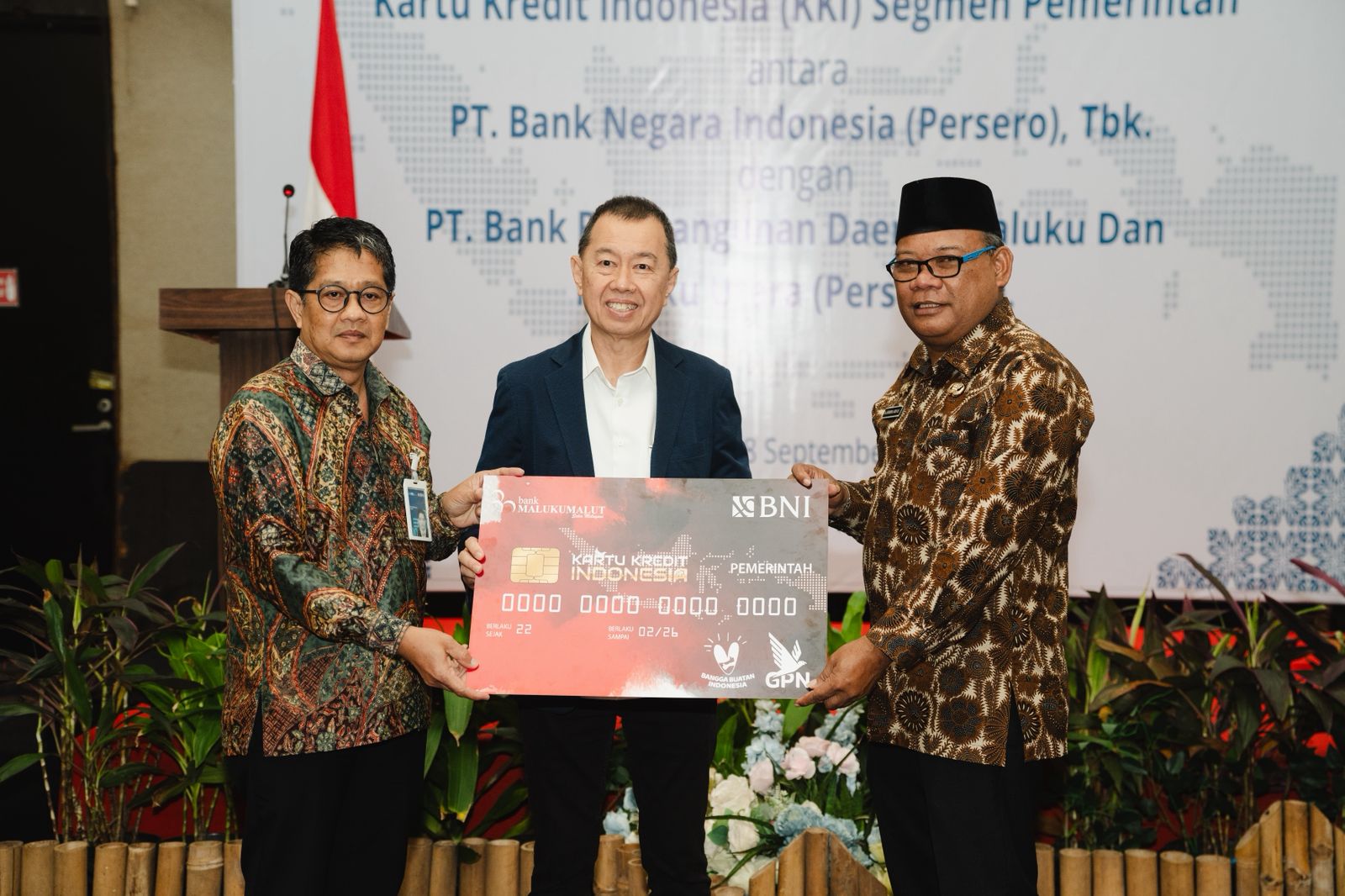 BNI Tandatangani Kerjasama Kartu Kredit Indonesia Segmen Pemerintah bersama   BPD Maluku Malut.