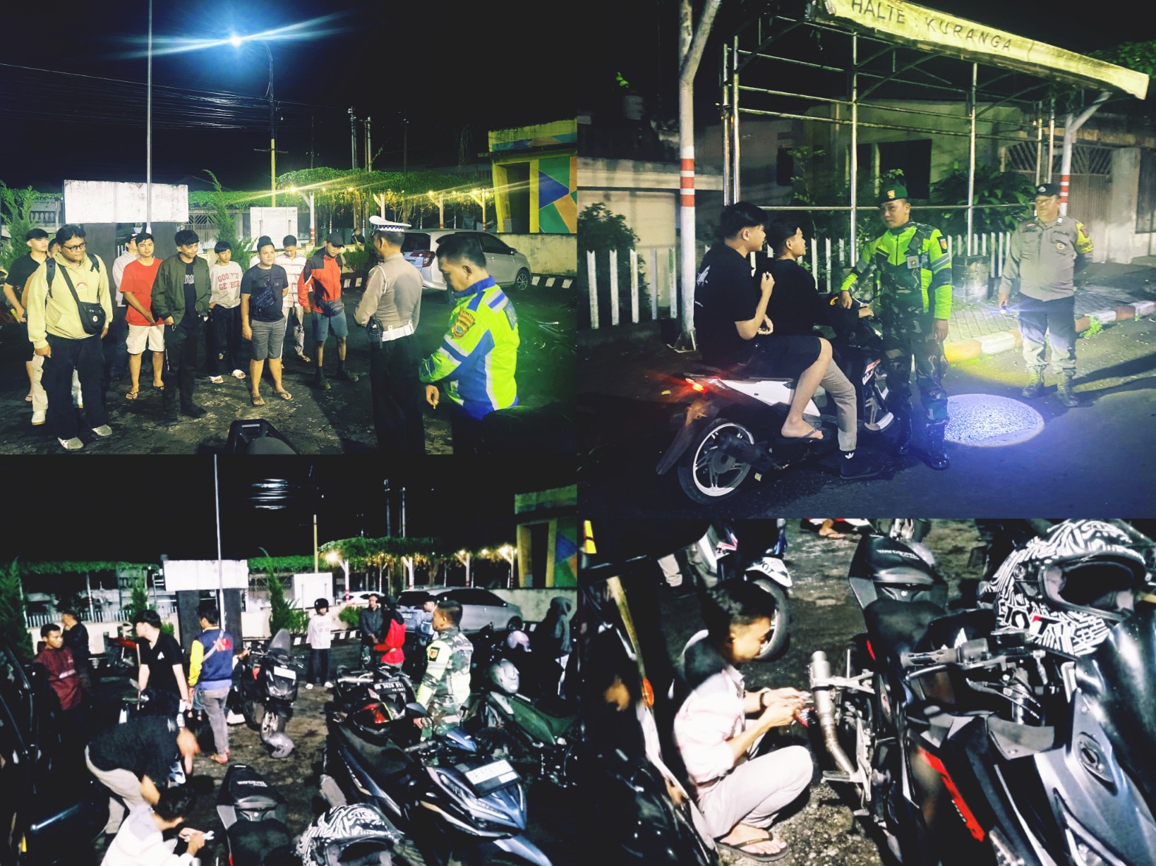 DITINDAK: Suasana pelaksanaan Operasi Gabungan KRYD Polsek Tomohon Tengah dan Koramil 1302-06 Tomohon, Sabtu 20 September 2025. Dok istimewa