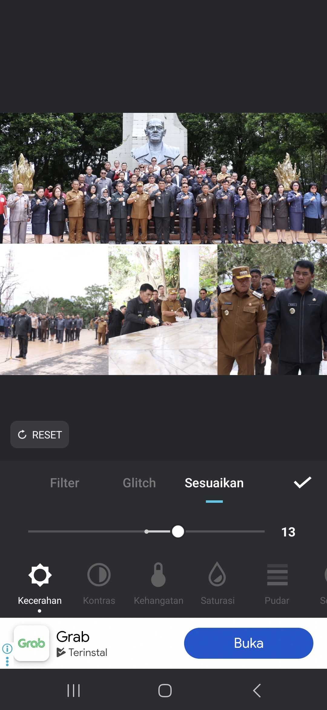 ZIARAH: Momen ziarah ke makam pahlawan bangsa GSSJ Ratulangi, di Tondano Senin (22/9/2025).