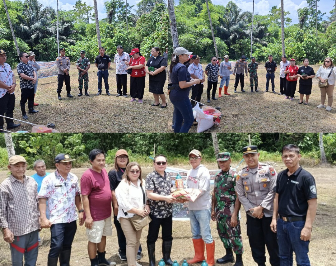 GARAP: Bumdes Kamang mulai menggarap lahan untuk penanaman jagung di Desa Kamangta, Kamis (25/9/2025).