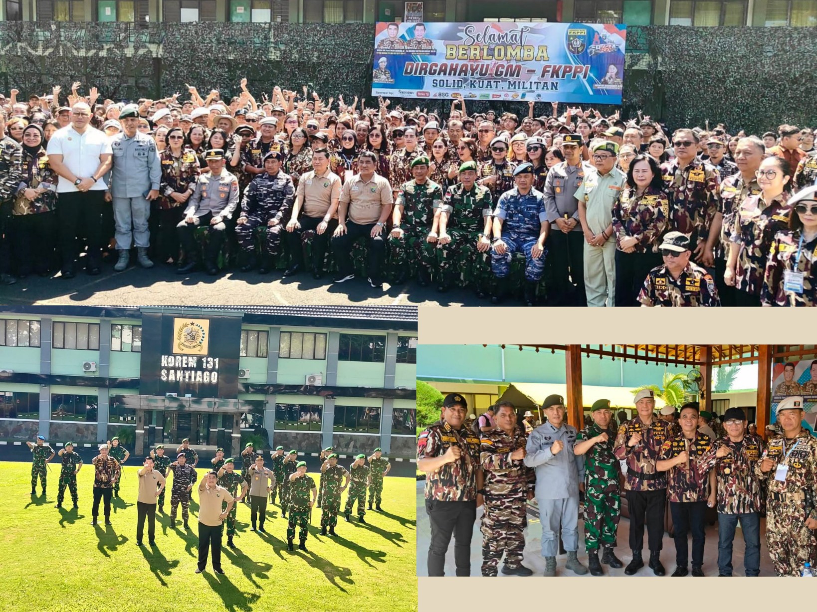 SOLID: Suasana pelaksanaan HUT ke-47 GM FKPPI Sulawesi Utara dihadiri Gubernur Yulius Selvanus dan Wakil Gubernur Victor Mailangkay. Dok istimewa