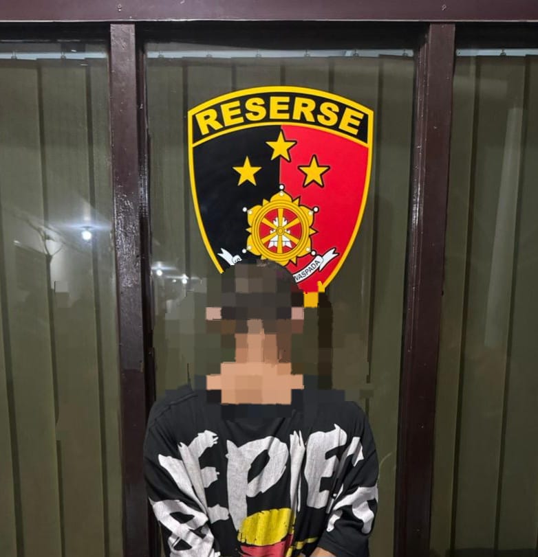 Pelaku utama kasus pembunuhan lelaki paruh baya di diamankan Polres Bitung.(Dok Istimewa)