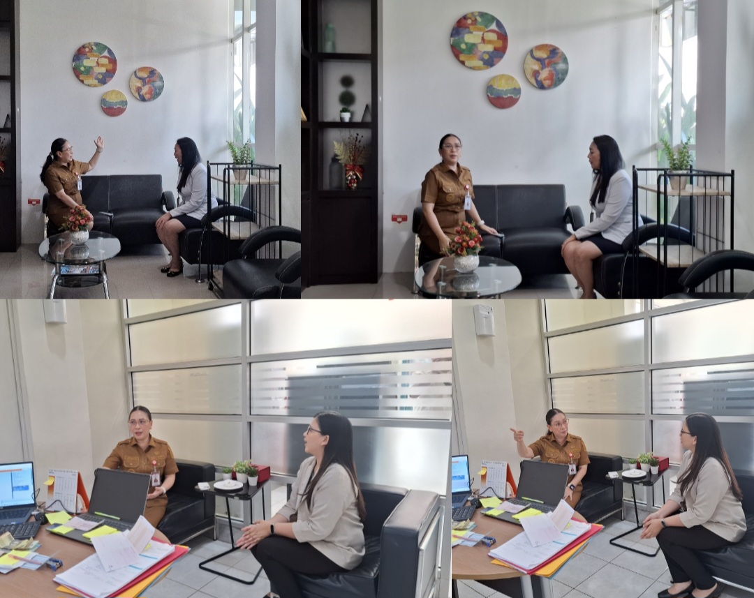 SAMBANGI: Wabup Vanda Sarundajang saat menyambangi para pimpinan cabang Bank BUMN dan BUMD di Tondano, Senin (29/9/2025).