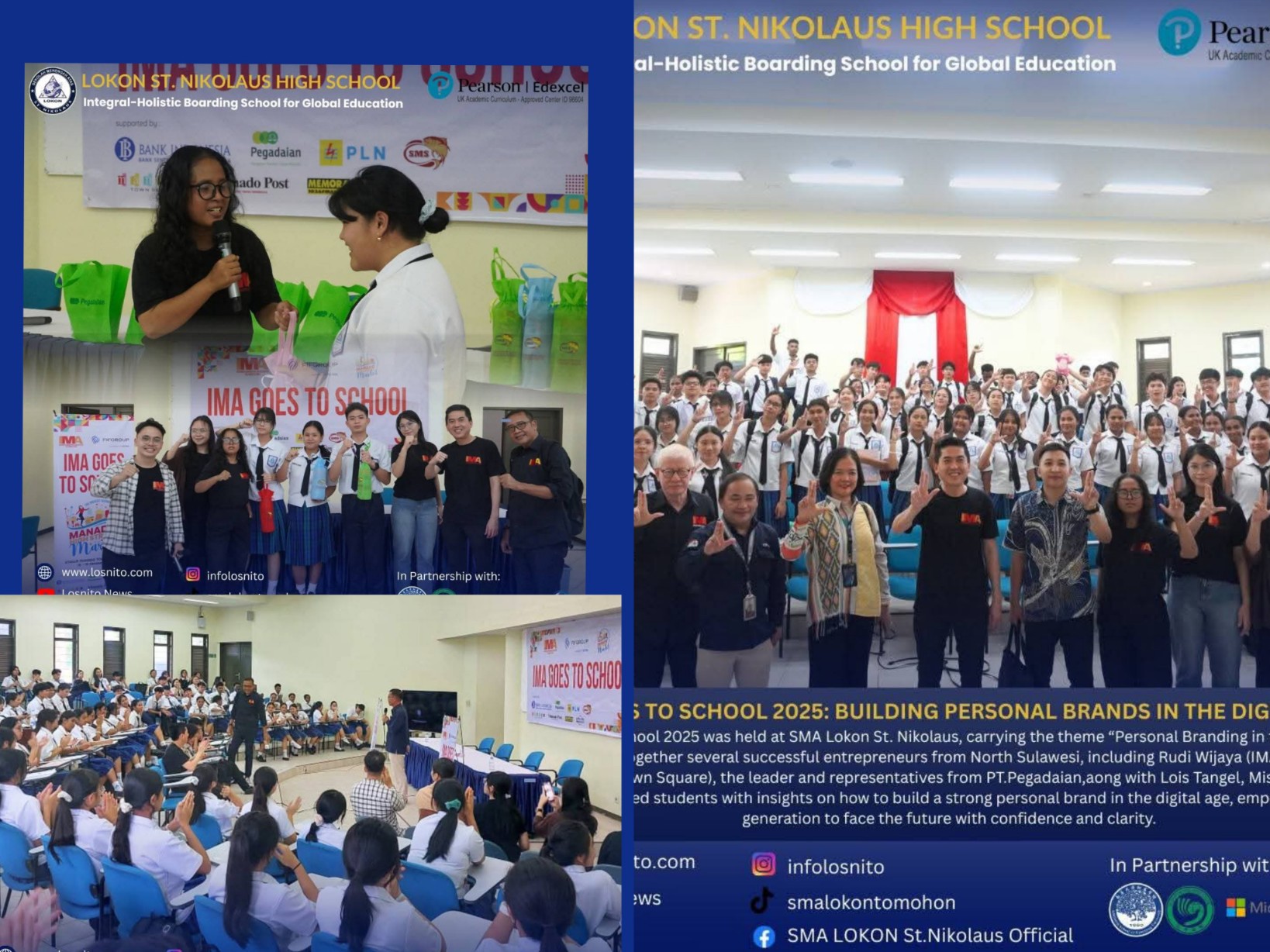 INTERAKTIF: Gelaran pelaksanaan IMA Goes to School di Sekolah Lokon St Nikolaus, ajang generasi muda serap ilmu kewirausahaan dan kemandirian. Dok istimewa
